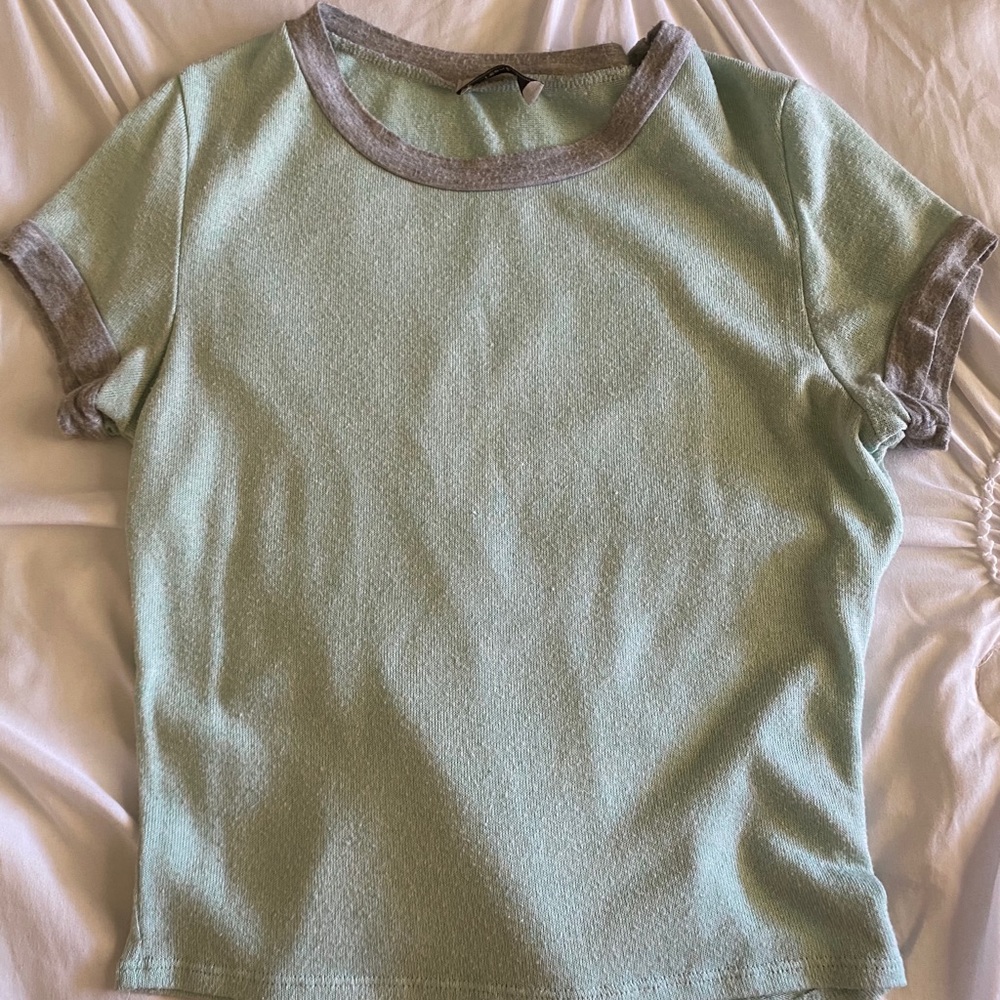 mint knit top